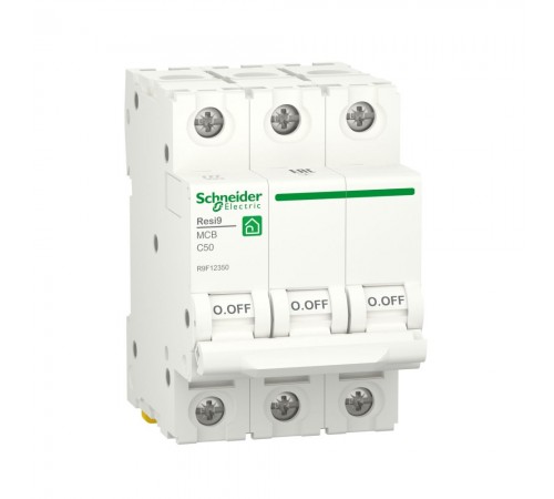 Автоматичний вимикач Schneider Electric Resi 9 6кА С 3p 50A R9F12350