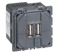 Legrand CELIANE Механізм Розетка 2хUSB 5В 1500 мA 67462