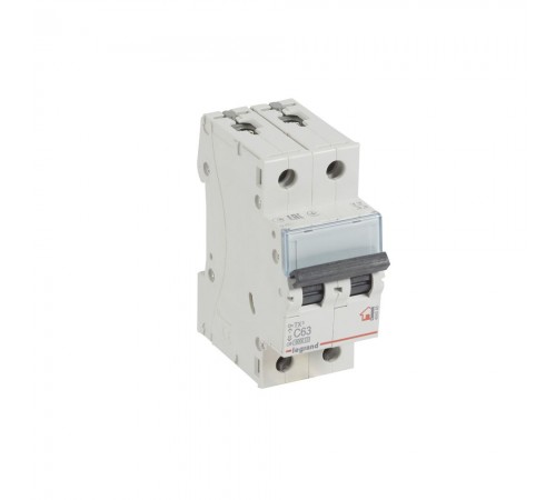 LEGRAND Автоматичний вимикач, 6kA, C 63А 2П 404048 LEGRAND Автоматичний вимикач, 6kA, C 63А 2П 404048