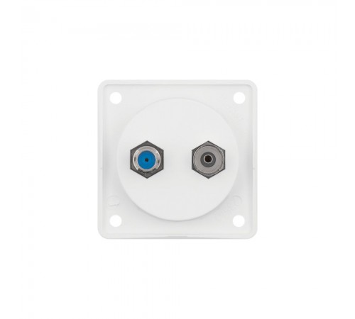 BERKER Integro механізм Розетка Radio/SAT (F-type) пол.білий 945602502