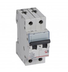 LEGRAND Автоматичний вимикач, 6kA, C 50А 2П 404047