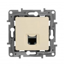 Розетка комп'ютерна Legrand Etika RJ45 Cat.5е UTP слонова кістка 672341