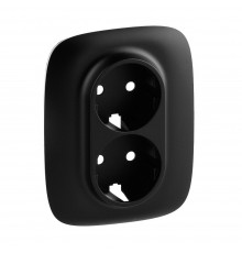 Legrand Valena ALLURE Накладка розетки 2х2К+З Антрацит 754958
