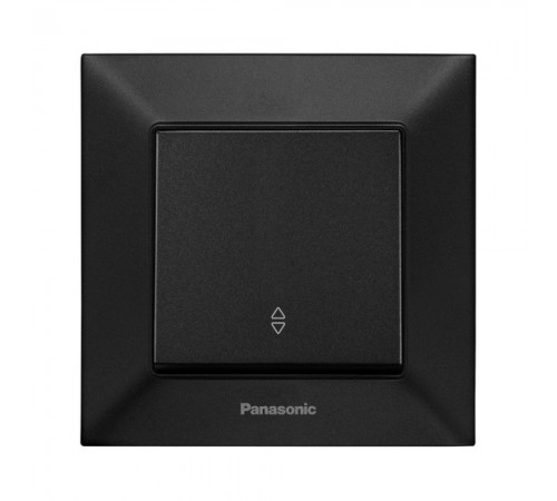 Вимикач Panasonic Arkedia Slim чорний одноклавішний прохідний швидкий монтаж WNTC01032BL-UA Вимикач Panasonic Arkedia Slim чорний одноклавішний прохідний швидкий монтаж WNTC01032BL-UA