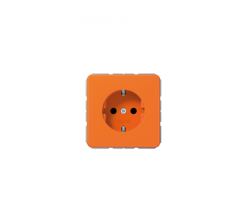 JUNG CD Розетка SCHUKO з захисними шторками оранжевий CD1520BFKIO