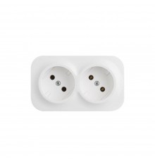 Legrand FORIX Розетка 2x2к без шторок, зібрана, колір Білий 782431