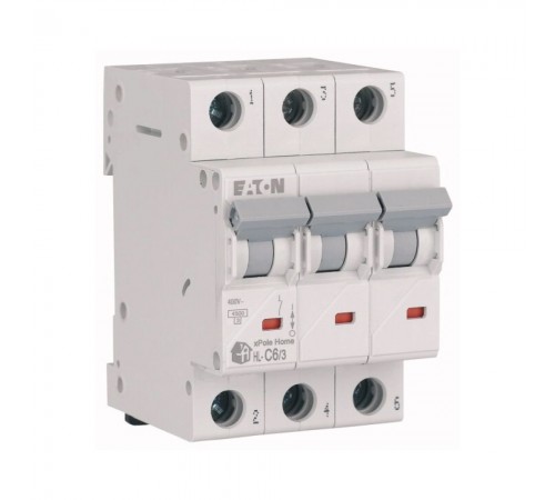 Автоматичний вимикач EATON 3р, 4,5 кА HL-C6/3 Автоматичний вимикач EATON 3р, 4,5 кА HL-C6/3