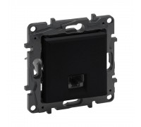 Розетка комп'ютерна RJ45 CAT5e UTP Legrand Niloe Step чорний 863559