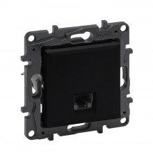 Розетка комп'ютерна RJ45 CAT5e UTP Legrand Niloe Step чорний 863559