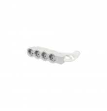 Продовжувач Legrand СТД 4х2К+З 5м Біл/Сір 694569