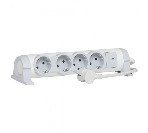 Legrand Подовжувач 4x2К+З 3м комфорт 694627 Legrand Подовжувач 4x2К+З 3м комфорт 694627