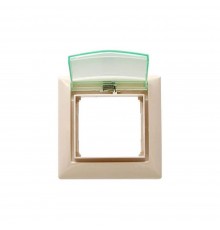 Legrand Valena Classic Рамка 1 пост з кришкою IP44 Слонова кістка 774350