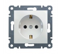 Розетка HAGER Lumina з заземленням біла WL1050