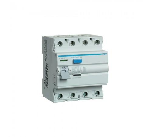 Hager ПЗВ Тип AC 4P 300mA 40A CF441J Hager ПЗВ Тип AC 4P 300mA 40A CF441J