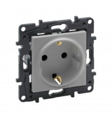 Розетка Legrand Niloe Step алюміній 2к+З 863321