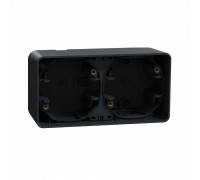 Schneider MUREVA S ПОДВ БОКС зовн монт горизонт, ЧОР, IP55 чорний MUR37914