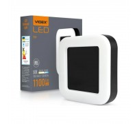 LED світильник VIDEX IP65 квадрат 15W 5000K чорний VL-BHFS-155B 485180