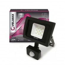 LED прожектор Velmax 20W, 6200K, 1800Lm, датчик руху ІЧ 26-14-20