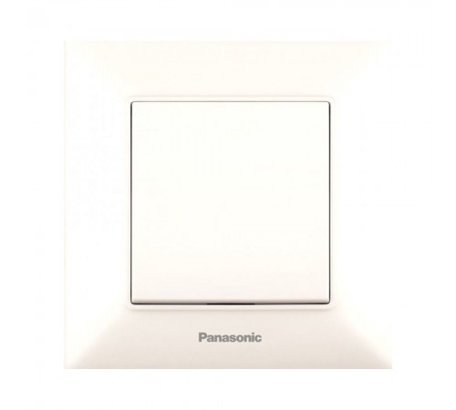 Вимикач Panasonic Arkedia Slim одноклавішний кремовий WNTC00012BG-UA