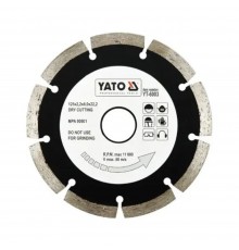 Диск обрізний алмазний сегмент YATO "SEGMENT" Ø= 125x8.0x22,2 мм H= 2,2 мм YT-6003