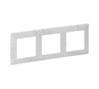 Рамка Legrand Valena Life ел грей 3-кратна 754123