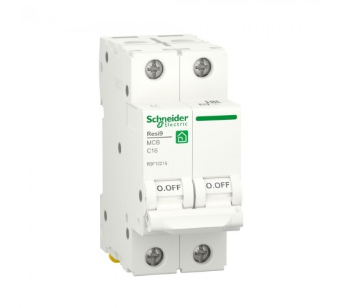 Автоматичний вимикач Schneider Electric Resi 9 С 2p 16A R9F12216