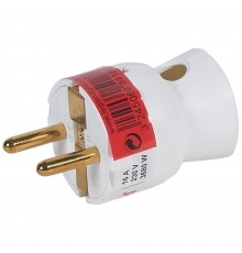 Вилка Legrand 2К+З 16А біла 050188