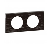 Legrand CELIANE Рамка 2 пости Corian чорний рифлений 69022