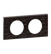 Legrand CELIANE Рамка 2 пости Corian чорний рифлений 69022