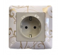 Розетка в зборі Legrand Valena LIFE ампір білий L754101S-2