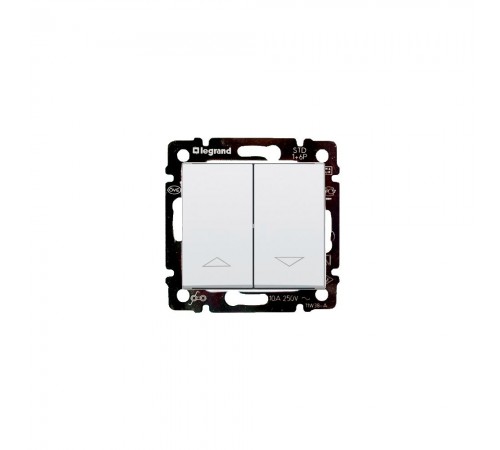 Legrand Valena Classic Вимикач без фіксації з електричним блокуванням 10А для жалюзі Білий 774414