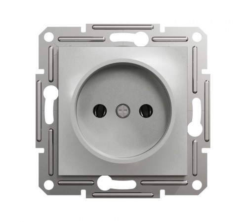 Розетка Schneider Electric Asfora алюминій без заземлення внутрішня EPH3000161 Розетка Schneider Electric Asfora алюминій без заземлення внутрішня EPH3000161