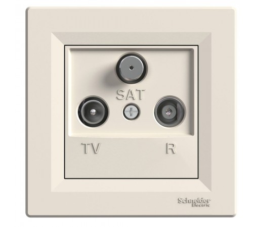Schneider ASFORA РОЗЕТКА TV-R-SAT ПРОХ 8дБ кремовий EPH3500323 Schneider ASFORA РОЗЕТКА TV-R-SAT ПРОХ 8дБ кремовий EPH3500323