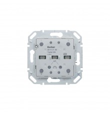 BERKER S.1/B.x механізм Вимикач модульний 2-клавішний KNX-TP+EASY з шинним зєднувачем зєднувачем 80142180