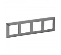 Legrand Valena LIFE Рамка 4 пости Сталь 754154