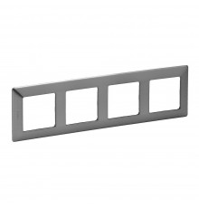 Legrand Valena LIFE Рамка 4 пости Сталь 754154