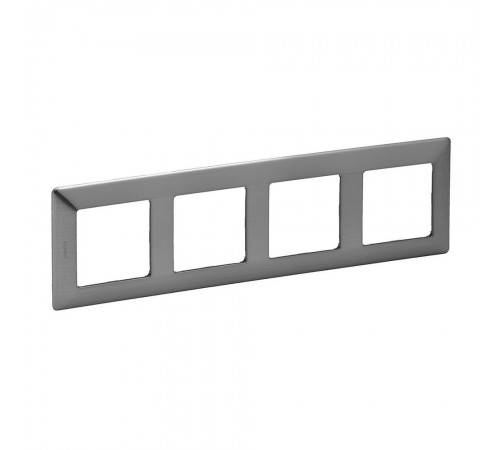 Legrand Valena LIFE Рамка 4 пости Сталь 754154