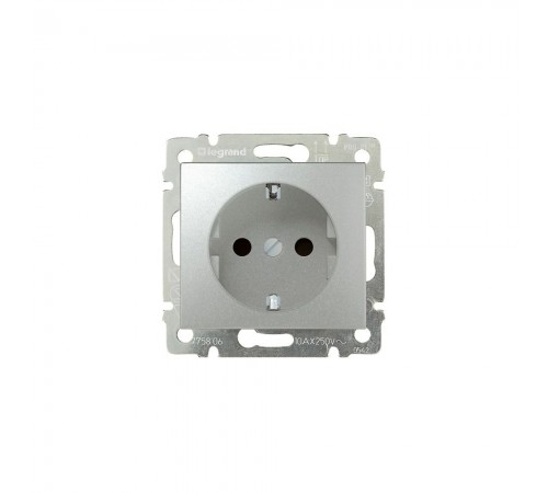 Legrand Valena Classic Розетка 2к+З Алюміній 770120