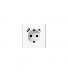 JUNG LSx-механізм Розетка SCHUKO® з USB-інтерфейсом білий LS1520-15CAWW