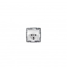 Розетка Legrand Valena Classic біла 2К+З з кришкою 774422