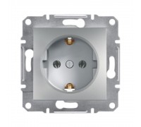 Розетка Schneider Electric Asfora сталь з заземленням внутрішня EPH2900162