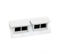 Висувний люк Legrand на 2х4 модулі з монтажним комплектом білий 654004