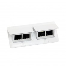 Висувний люк Legrand на 2х4 модулі з монтажним комплектом білий 654004