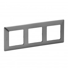 Legrand Valena LIFE Рамка 3 пости Сталь 754153