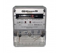 Електролічильник Gross DDS-UA eco 5(50)A однофазний на Дін рейку електронний EN62053-21