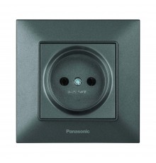 Розетка Panasonic Arkedia Slim димчаста WNTC02012DG-UA