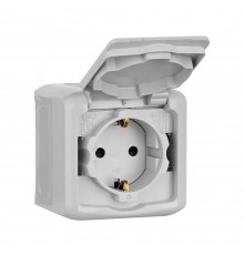 Розетка Legrand Forix 2К+З зі шторками IP44 білий 782373