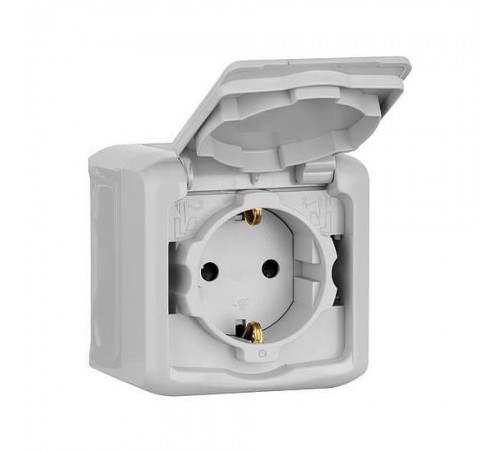 Розетка Legrand Forix 2К+З зі шторками IP44 білий 782373 Розетка Legrand Forix 2К+З зі шторками IP44 білий 782373