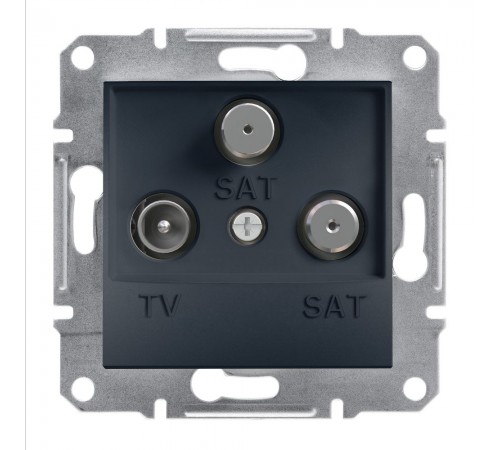 Schneider ASFORA РОЗЕТКА TV-SAT-SAT КІНЦЕВА антрацит EPH3600171