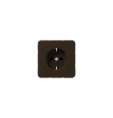 JUNG CD Розетка SCHUKO з захисними шторками коричневий CD1520BFKIBR